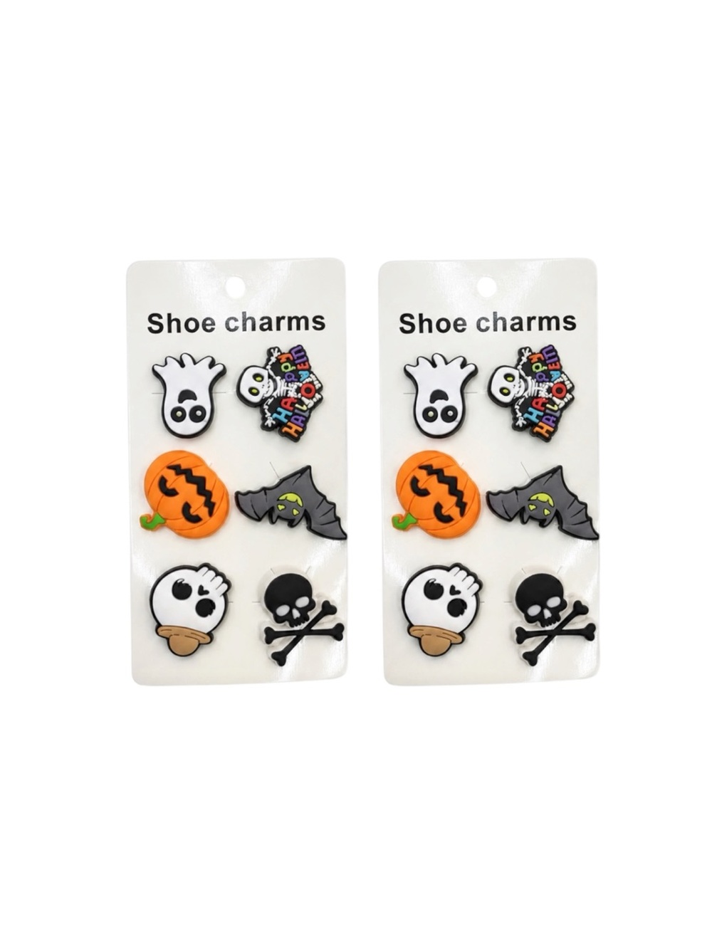 New BUNDLE of 2 Sets of Unisex Halloween Croc Charms Shoe Charms Jibbitz